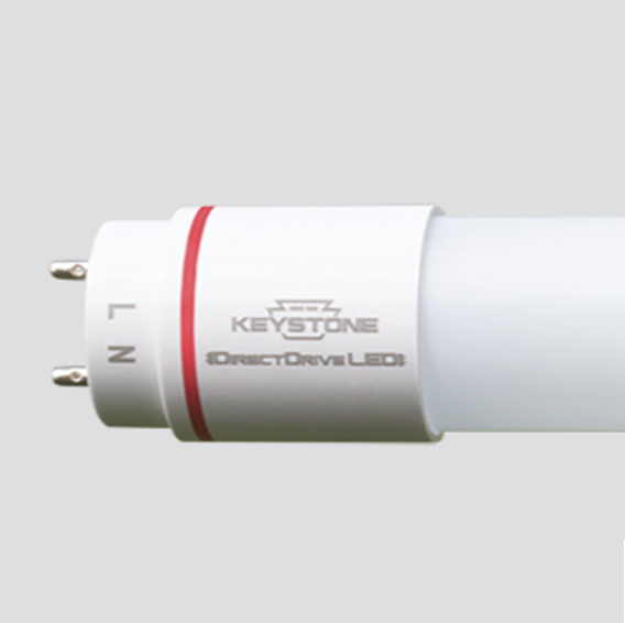 7W LED T8 Tube, Shatter-Proof Coated Glass, 120-277V Input, 2, 3000K, Direct Drive