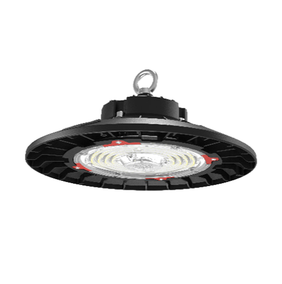 Round Highbay Fixture. 150W, 120-277V Input, 4000K, 0-10V Dimming. Built in sensor receptacle